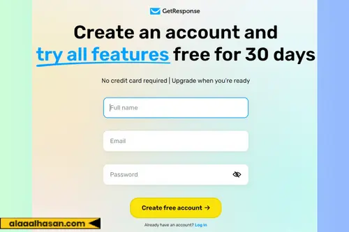 التسجيل في Getresponse أقوى أداة في التسويق عبر البريد الالكتروني